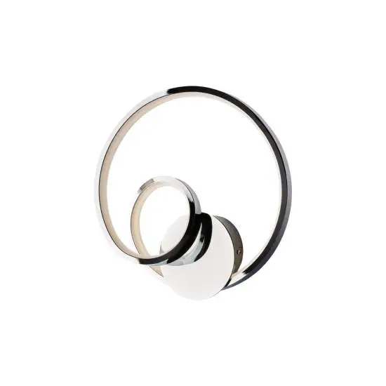Applique Moderna Malena Con Led Integrato Metallo E Alluminio Cromo Lucido | Be Light