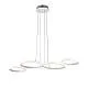 Sospensione Moderna Atena Alluminio Bianco Led Integrato 48 W Cct E Telecomano