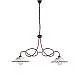 Bilanciere Country Chic Bistrot 2 Luci Ruggine Con Ceramica Vietrese