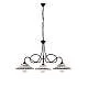 Lampadario Country Chic Bistrot 3 Luci Ruggine Con Ceramica Vietrese