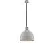 Sospensione 1 Luce Portland In Ferro E Diffusore Cemento Diam 28