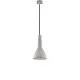 Sospensione 1 Luce Portland In Ferro E Diffusore Cemento Diam 17