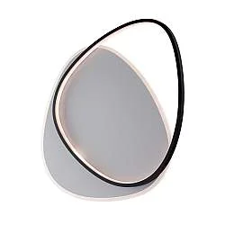 Plafoniera Moderna Amy Led Integrato Cct Alluminio Bianco E Nero 52 W