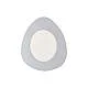 Plafoniera Moderna Clara Led Integrato 4000K In Ferro Argento
