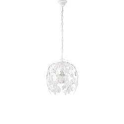 Lampadario Shabby Chic Edera 1 Luce Bianco BeLight