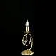 Lumetto Shabby Chic Magda Metallo E Cristallo Oro 1 Luce E14