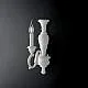 Applique Shabby Chic Fiorenza Legno Bianco 1 Luce E14