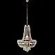 Lampadario Classico Mozart Metallo E Cristallo Oro 8 Luci E14
