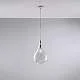 Lampadario Moderno Pluvia Metallo Trasparente 1 Luce E27