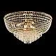 Plafoniera Classica Wagner Metallo Oro E Cristallo 8 Luci E14