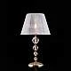 Lampada Da Tavolo Classica Ruben Metallo Oro E Cristallo 1 Luce E27