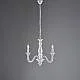 Lampadario Shabby Chic Lucca Legno Bianco 3 Luci E14