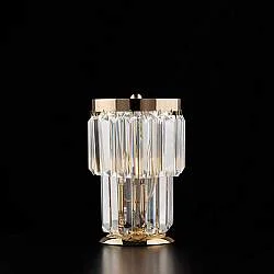 Lumetto Moderno Schubert Metallo Oro E Cristallo 1 Luce E14