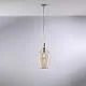 Lampadario Contemporaneo Ares Metallo Ambra 1 Luce E27