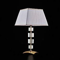Lampada Da Tavolo Contemporanea Franz Cristallo Oro 1 Luce E27