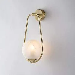 Applique Contemporanea Afrodite Metallo Bronzo 1 Luce E14