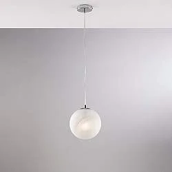 Sospensione Contemporanea Olaf Metallo Cromo 1 Luce E27