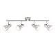 Spot Moderno Cup Metallo Nickel Satinato 4 Luci E14