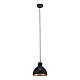 Lampadario A Sospensione Vintage Truro 1 Acciaio Nero Rame 1 Luce E27