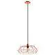 Sospensione Rustica-Country Cartlton 2 Acciaio Rame 1 Luce E27