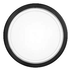 Plafoniera Contemporanea Planet 1 Acciaio Nero 1 Luce E27