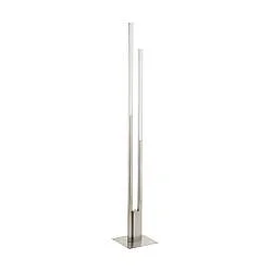Piantana Contemporanea Fraioli-Z Alluminio Nichel Satinato 2 Luci Led 17W