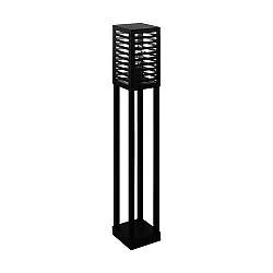 Piantana Esterno Contemporaneo Alamonte 3 Alluminio Nero 1 Luce E27