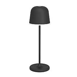 Lampada Esterno Moderna Mannera Alluminio Nero Policarbonato Bianco Led