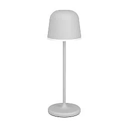 Lampade Da Tavolo Esterno Mannera Alluminio Grigio Policarbonato Bianco Led