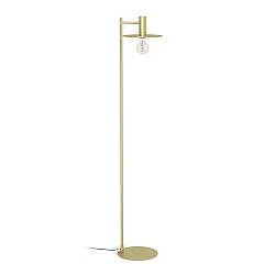 Piantana Moderna Escandell Acciaio Ottone Spazzolato 1 Luce E27