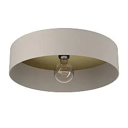 Plafoniera Minimal Duaia Acciaio Tortora 1 Luce E27
