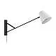 Applique Minimal Forcadet Acciaio Nero 1 Luce E27