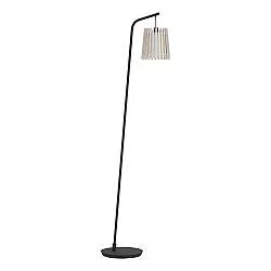 Piantana Contemporanea Fattoria Acciaio Nero 1 Luce E27