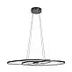 Lampadario A Sospensione Contemporaneo Gianella Alluminio Nero 1 Luce Led 38W