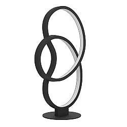 Lampada Da Tavolo Contemporanea Gianella Alluminio Nero Luce Led Integrato 14,5W