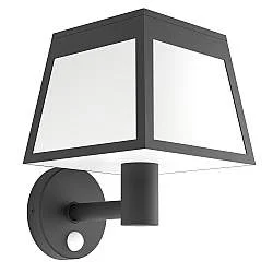 Luce Solare Esterno Moderna Altilia Policarbonato Nero E Bianco Led