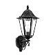 Applique Esterno Verso Alto Classica Navedo Alluminio Nero 1 Luce E27 H42,5Cm