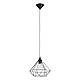 Lampadario A Sospensione Vintage Tarbes Policarbonato Acciaio Nero 1 Luce E27