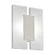 Plafoniera Minimal Metrass 2 Alluminio Nichel Satinato 2 Luci Led Integrato 4,5W