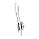 Applique Moderna Valmora Alluminio Cromo Luce Led Integrato 9W