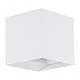 Applique Biemissione Esterno Contemporanea Calpino Alluminio Bianco Led