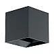 Applique Esterno Contemporanea Calpino Alluminio Grigio Led