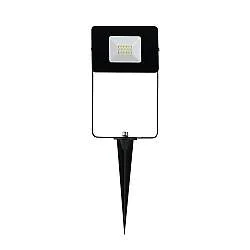 Luce Con Picchetto Esterno Moderno Faedo 4 Alluminio Nero Vetro Bianco Led