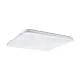 Plafoniera Moderna Frania Acciaio Bianco Luce Led Integrato 50W Ip20