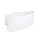 Applique Minimal Maccacari Alluminio Bianco Luce Led Integrato 10W