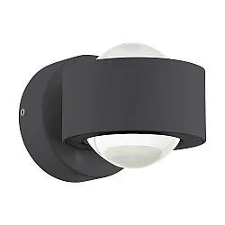 Applique Esterno Moderna Treviolo Alluminio Grigio Led