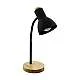 Lampada Da Tavolo Minimal Veradal Legno Nero 1 Luce E27