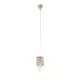 Lampada A Sospensione Cardigan Metallo Vetro Marrone 1 Luce E27 Ip20