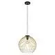 Sospensione Industrial-Nordico Acciaio Nero E Oro 1 Luce E27 D.40Cm