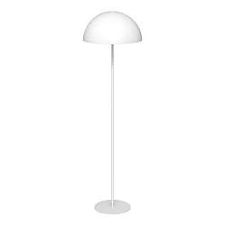 Piantana Moderno Pallade Acciaio Bianco 1 Luce E27